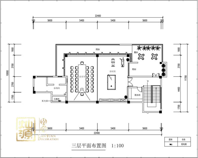 辦公樓設(shè)計裝修平面圖